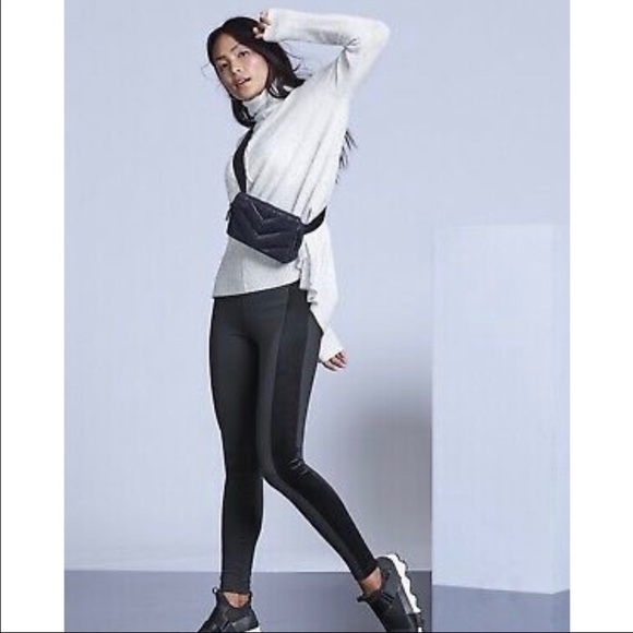 Athleta Metro Velvet Side Stripes Tux Leggings - Picture 4 of 11